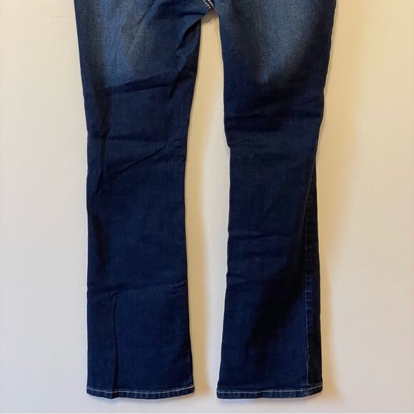 T 10 bootcut mid rise blue jeans white trendy bedazzled Bratz casual - Picture 3 of 8